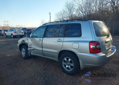 2005 Toyota Highlander V6 z USA, uszkodzony, nr VIN JTEGP21A950073559